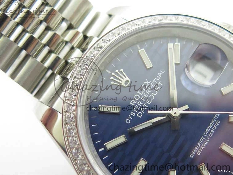 MiroTime 1228 DateJust 36 SS 126284 BP Maker 1:1 Best Edition New Blue Dial on Jubilee Bracelet Neat 2523
